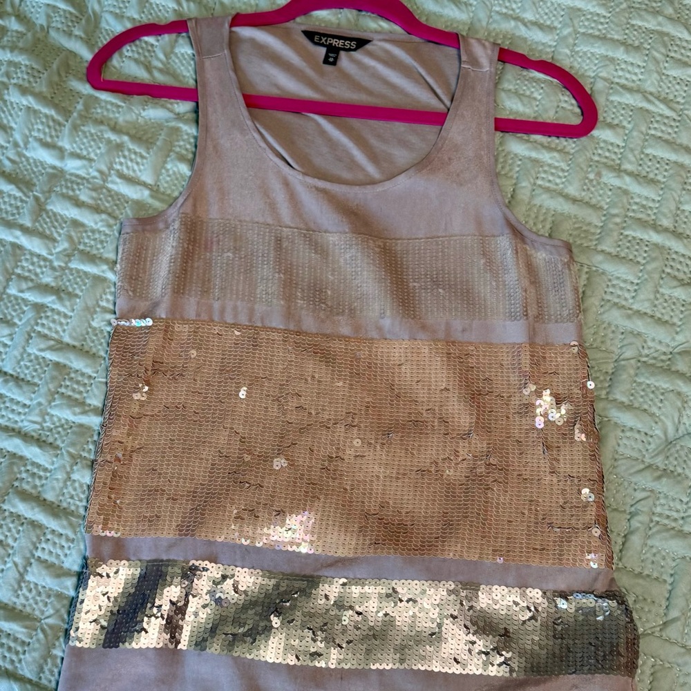 Express Sequin Tank Top